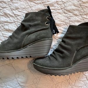 Fly London Suede Wedges